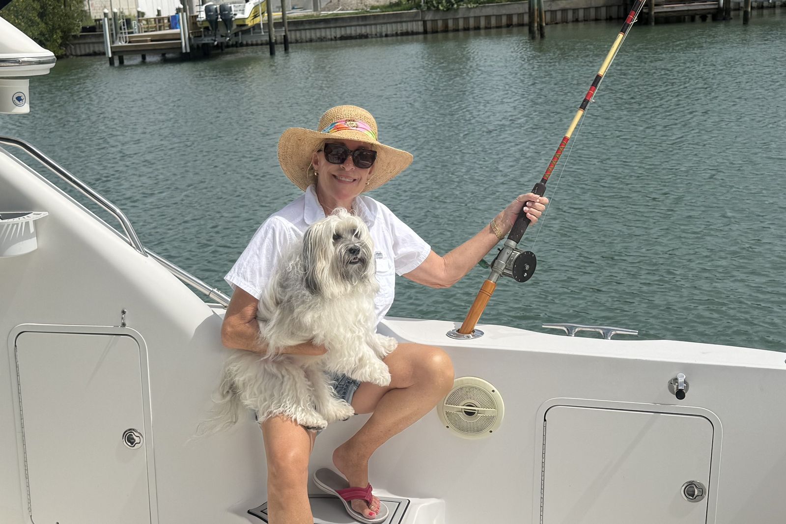 Valerie Acree with the Fisher-Man