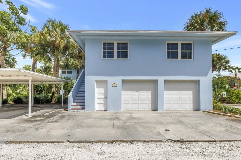 1800 Pass-a-Grille Way, Unit 5, the garage apartment from the lane